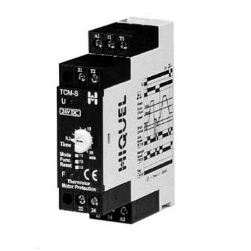 温度保护继电器 - TCM series  - HIQUEL - 2NO/NF / AC/DC / 电机