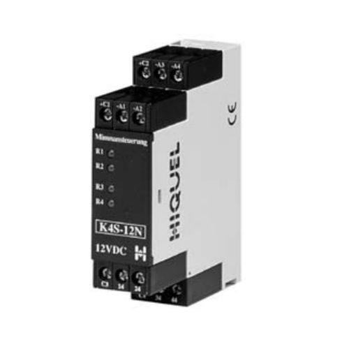24Vdc机电式继电器 - K2W series  - HIQUEL - 12Vdc / 1NO/NF / DIN导轨