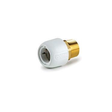 管道液压适配器 - HX29/22W - Wavin - 公端 / 黄铜 / 直线型