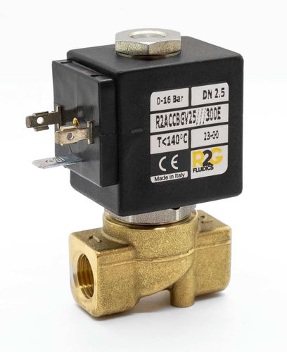 直动式电磁阀 - R2AC NC - R2G Fluidics Srl - 双通 / 常闭 / 水