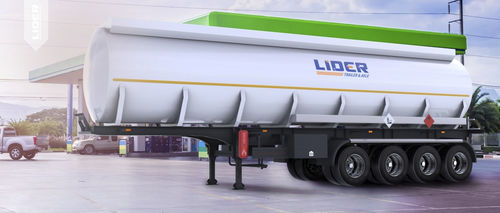 罐车半挂车 - lider trailer - 用于燃料 / 4车轴 / 带有制动刹车
