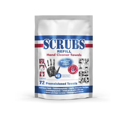 手清洁湿巾 - SCRUBS&reg; Refill Pack 72 - ITW Industrial Solutions - 零件 / 刀具 / 工业用途