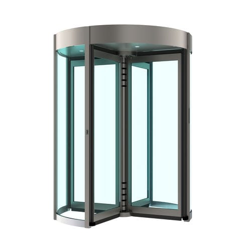 旋转门 -  GLASS ROLL - Saima Sicurezza SpA - 折叠 / 不锈钢 / 铝框架