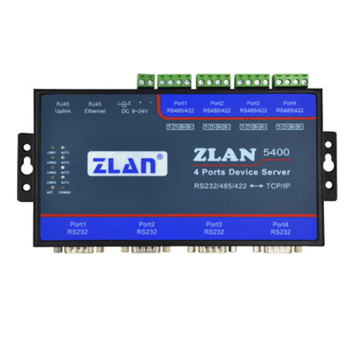 串行设备服务器 - ZLAN5400 - Shanghai ZLAN Information Technology Co.,Ltd - 以太网 / DIN导轨 / 4 端口式