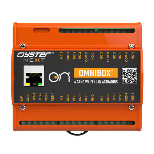 管理程控器 - Omnibox - HBA-4WL01 - Oyster Next Srl - DIN导轨 / 继电器输出 / 物联网应用