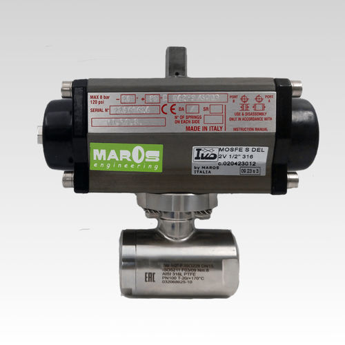球形阀 - 020323014 - MAROS Engineering - 气动操控式 / 停止 / ATEX