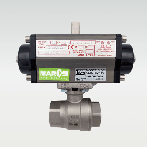 球形阀 - 80323014 - MAROS Engineering - 气动操控式 / 控制 / 母对母