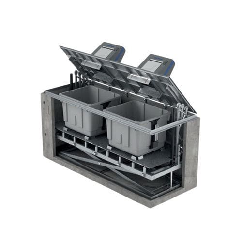 钢废料箱 - SCL series - CONTENUR SL - HDPE / 地下 / 侧边装载式