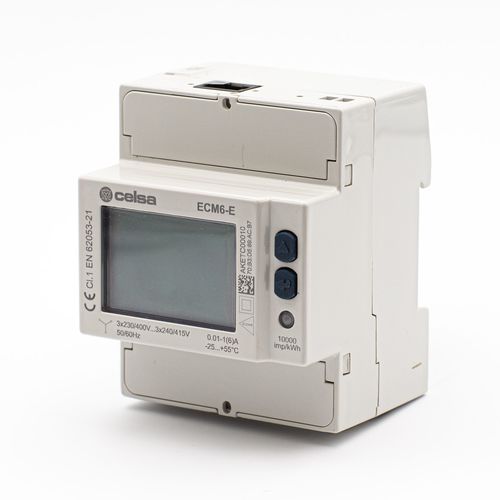 三相电能表 - ECM6-E - Celsa Messgeräte GmbH - DIN导轨 / MODBUS / LCD显示