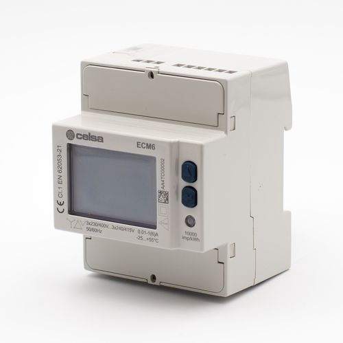 三相电能表 - ECM6-M - Celsa Messgeräte GmbH - DIN导轨 / LCD显示 / 脉冲输出式