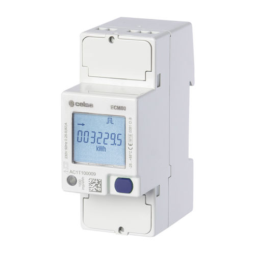单相电能表 - WECM80-E - Celsa Messgeräte GmbH - DIN导轨 / MODBUS / LCD显示