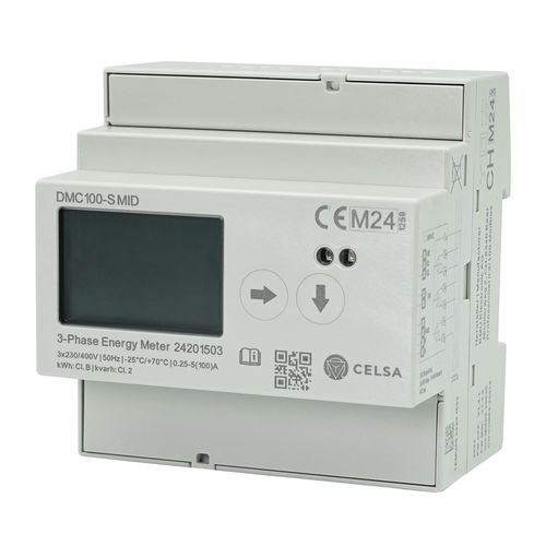 三相电能表 - DMC100-S MID  - Celsa Messgeräte GmbH - DIN导轨 / RS-485 / MODBUS