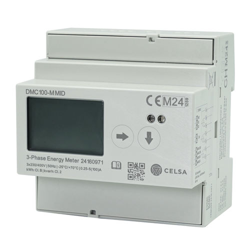 三相电能表 - DMC100-M MID - Celsa Messgeräte GmbH - DIN导轨 / ModBUS RTU / 脉冲输出式