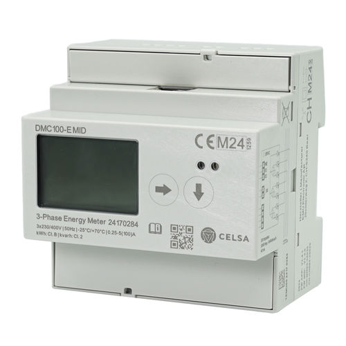 三相电能表 - DMC100-E MID - Celsa Messgeräte GmbH - DIN导轨 / MODBUS / LCD显示