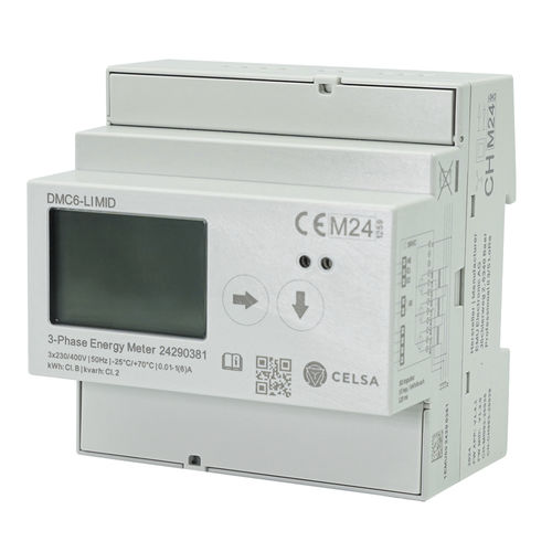 三相电能表 - DMC6-LI MID - Celsa Messgeräte GmbH - DIN导轨 / LCD显示 / 认证 MID