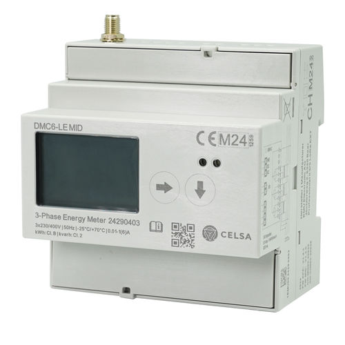 三相电能表 - DMC6-LE MID - Celsa Messgeräte GmbH - DIN导轨 / LCD显示 / 认证 MID