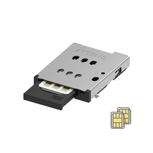 双SIM卡式连接器 - 115U-B100 - ATTEND Technology Inc. - 数据 / Socket / 纳米SIM