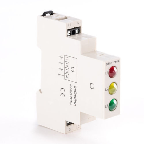 长明指示灯 - VTM230ACRGY - ZELEC - LED式 / DIN导轨 / IEC