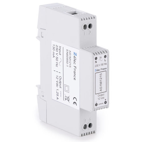 开关式电源 - AS1M1215 - ZELEC - DIN导轨 / AC/DC / 稳定