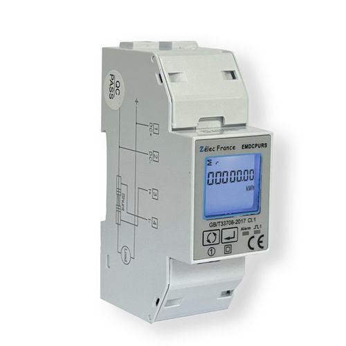 单相电能表 - EMDCPURS - ZELEC - DIN导轨 / RS-485 / MODBUS