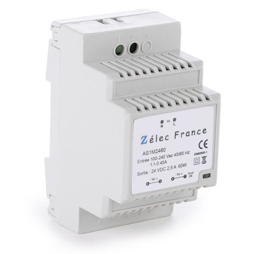 DIN导轨电源 - AS1M2460 - ZELEC - AC/DC / 稳定 / 短路保护