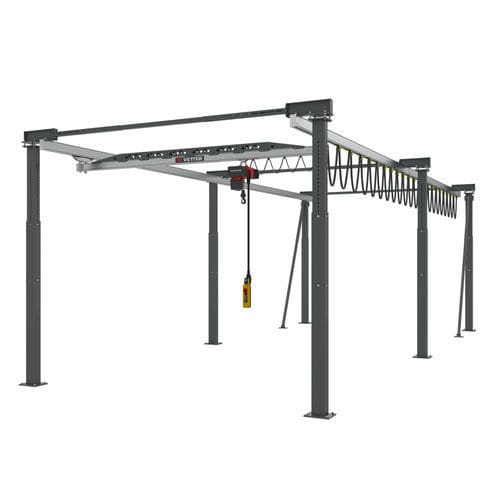 轨道龙门吊 - ERGOLINE® - VETTER Krantechnik GmbH - 用于车间 / 铝框架 / 轻型