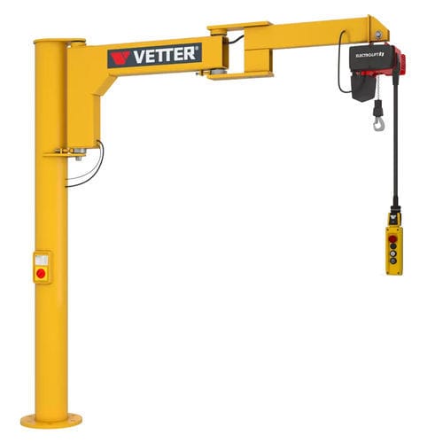 铰接柱上旋臂起重机 - BS - VETTER Krantechnik GmbH - 壁挂 / 300° / 电控型