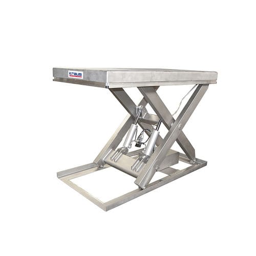 单剪式升降平台 - TL 1000SS stainless steel - KRAUS Betriebsausstattung und Fördertechnik GmbH - 电动液压 / 固定
