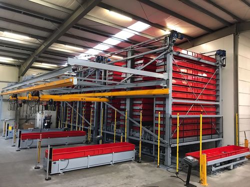 立式自动化仓库 - CIAMPALINI COSTRUZIONI MECCANICHE SRL - 货盘 / 用于滚筒 / 用于管道