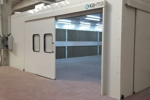 封闭式喷漆房 - Karabudak Mühendislik Makine İmalat Sanayi Ltd. Şti - 用于零件 / 用于木材行业 / 干燥过滤