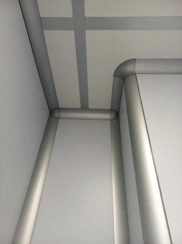 带漆铝型材 - Cleanroom Italia srl - 圆形 / 工业