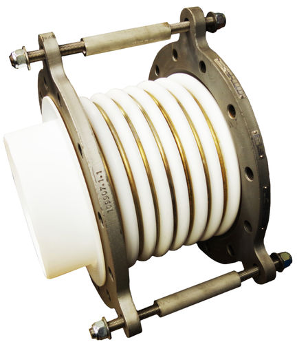 管道金属膨胀节 - Corrosion Resistant Products Ltd. - PTFE / 圆形 / 法兰