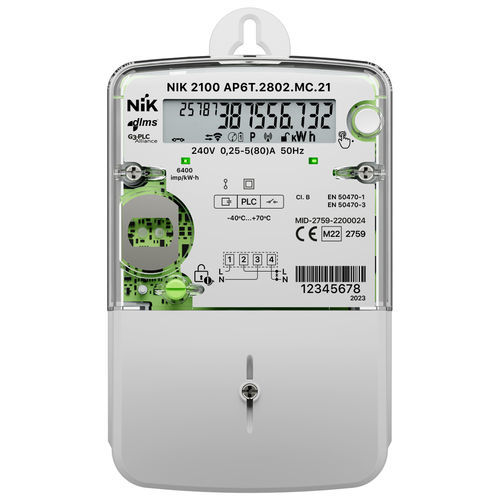 单相电能表 - 2100 - NIK Electronics - DIN导轨 / RS-485