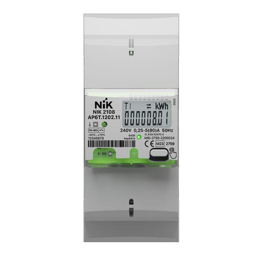 单相电能表 - 2108 - NIK Electronics - DIN导轨 / RS-485