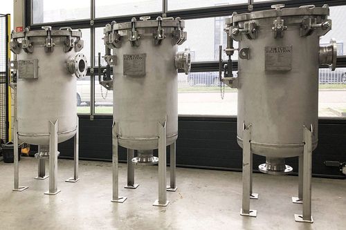 包过滤器外壳 - Dutch Filtration BV - 用于流体 / 用于水 / 钢