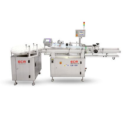 自动贴标机 - ECLB-150 - ECM Co., Ltd. - 瓶子 / 用于试剂瓶 / 伺服电机式