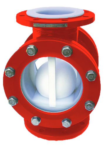 球形止回阀 - SGCVB - GFT German Fluorolined Technik GmbH - 旋启式 / 用于气体 / 用于水
