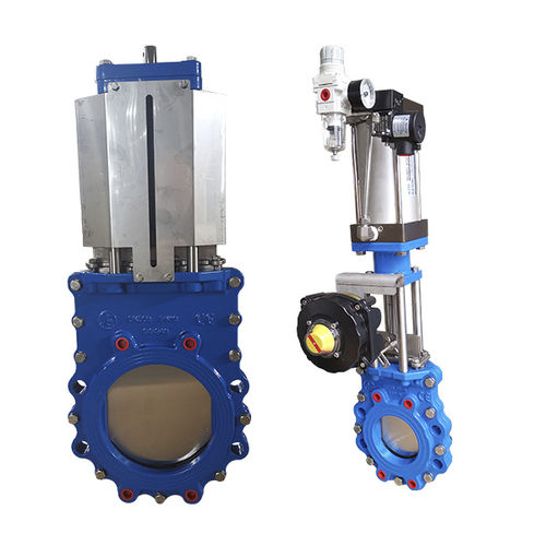 刀闸阀 - 0KGV49X1-10Q series - WuXi BETTA Fluid Control Co., Ltd. - 杠杆 / 飞轮 / 气动