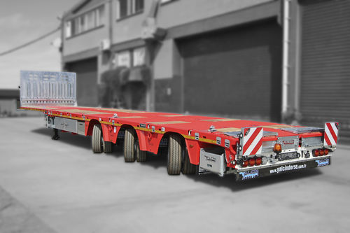 托盘半挂车 - YALCIN DORSE DAMPER SAN. VE TIC. LTD. STI - 鹅颈式 / 工地 / 用于风力涡轮机