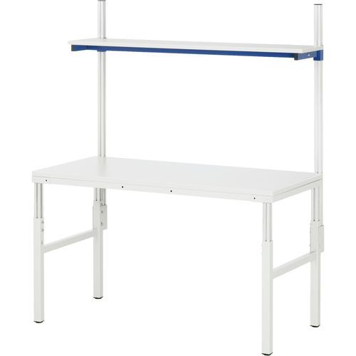 钢工作台 - E-ATEB-1200-500H.11 - RAU - 用于车间 / 模块化 / 搁板式