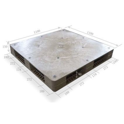 再生塑料货盘 - TH-R4-1111 - TAIWA HOLDING CO., LTD. - 存储 / 搬运 / 多通型