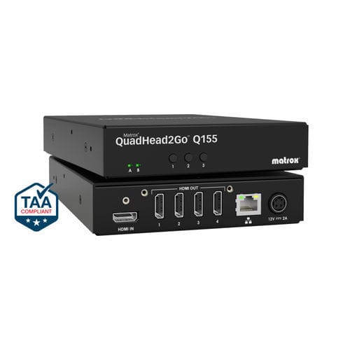 机架式工业网络平台 - QuadHead2Go Q155 - Matrox Video