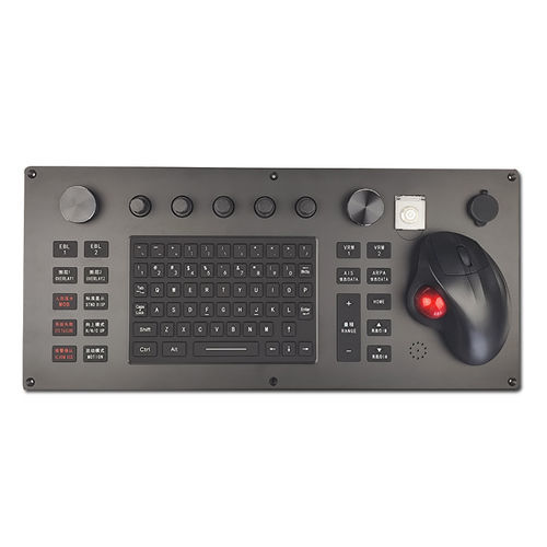 面板式键盘 - KH-Radar-Key-01-480 - Kehang Technology - 隔膜 / 78键式 / 轨迹球