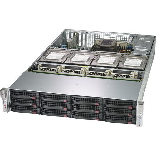 机架式机箱 - 829HE1C4-R1K02LPB - SUPERMICRO - 2U / 底板 / 2 个碟片插槽