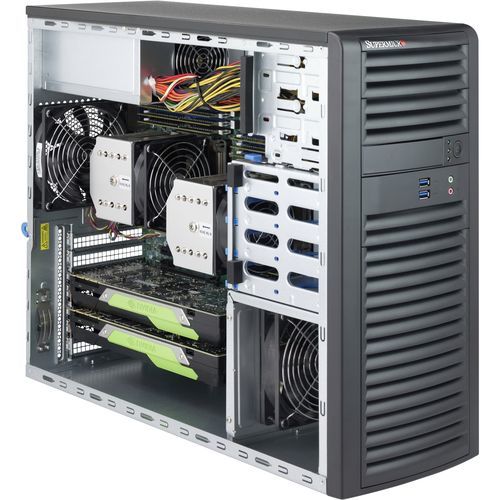 机架式机箱 - 732D3-1K26B - SUPERMICRO - 用于 ATX 母版 / 2 个碟片插槽 / USB