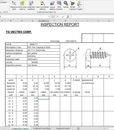 可视化、分析和尺寸测量报告软件 - QC PRO EX Plus - Vectrix Corporation