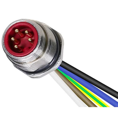 供电连接器 - HDSM - PONY SRL - 圆形 / 通孔 / 功率