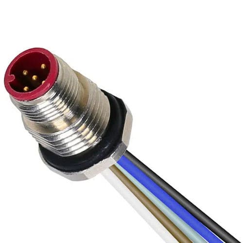 供电连接器 - RDSM - PONY SRL - 圆形 / 通孔 / M12