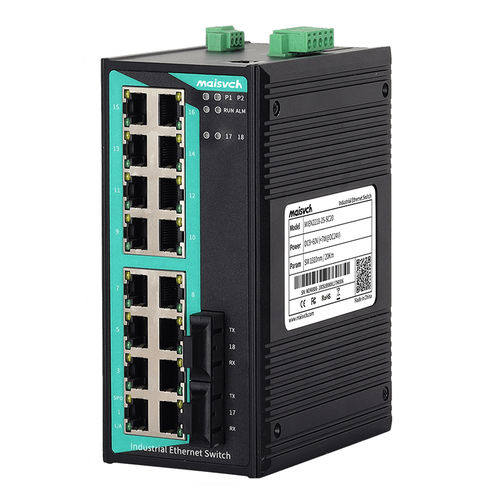 非管理型以太网交换机 - MIEN2218-2F series - Maisvch - 18 端口式 / DIN导轨 / 集成式