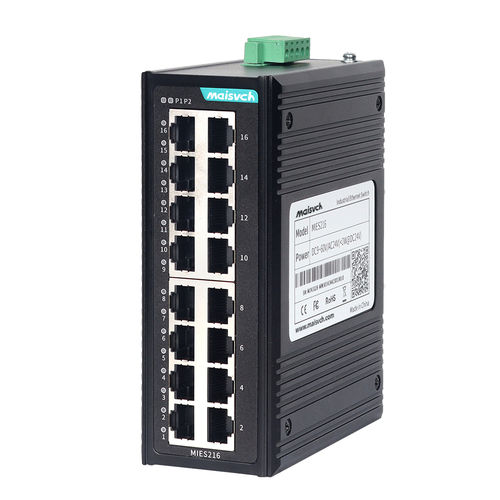 非管理型以太网交换机 - MIES216 - Maisvch - 16 端口式 / 10/100BaseT(X) / 2 级